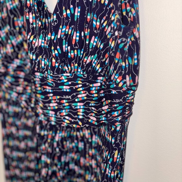 Lilly Pulitzer Sloane Maxi Dress in Oh Buoy - size Large - Strechy Soft Nautical - Picture 7 of 8